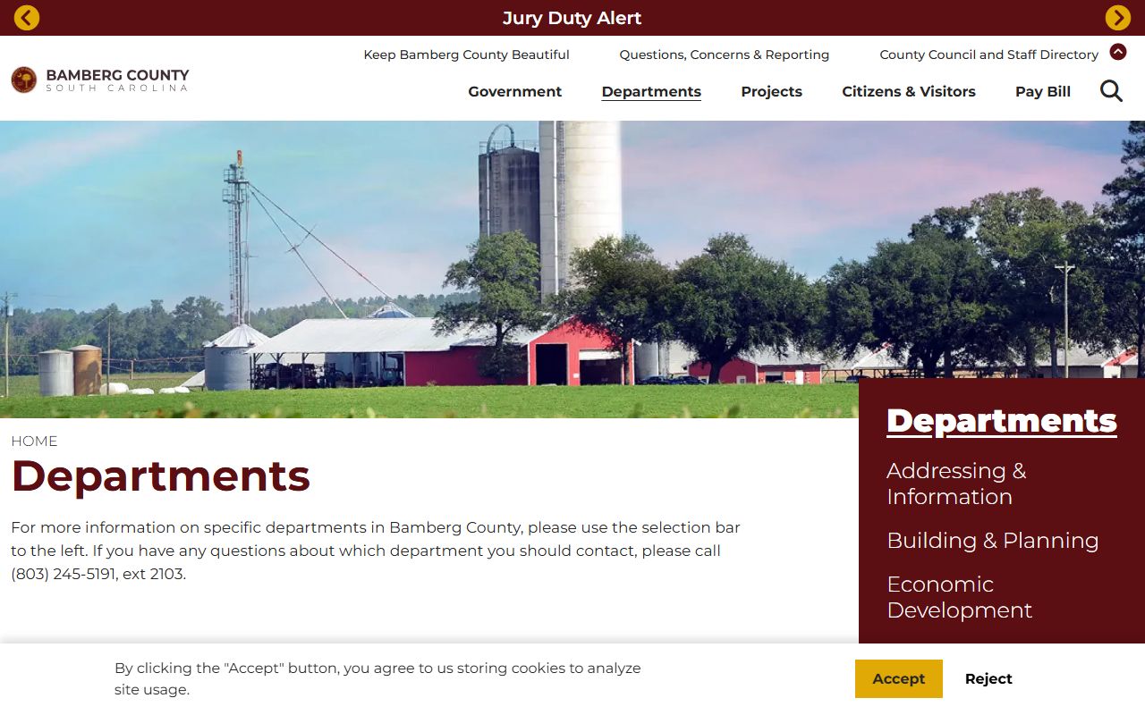 Bamberg County Sheriff departments released inmates records