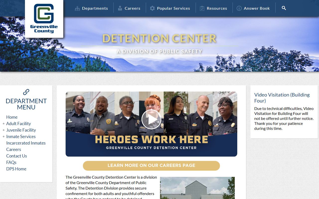 Greenville County detention center released inmates records
