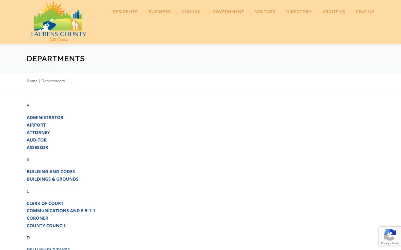 Laurens County released inmates departments directory