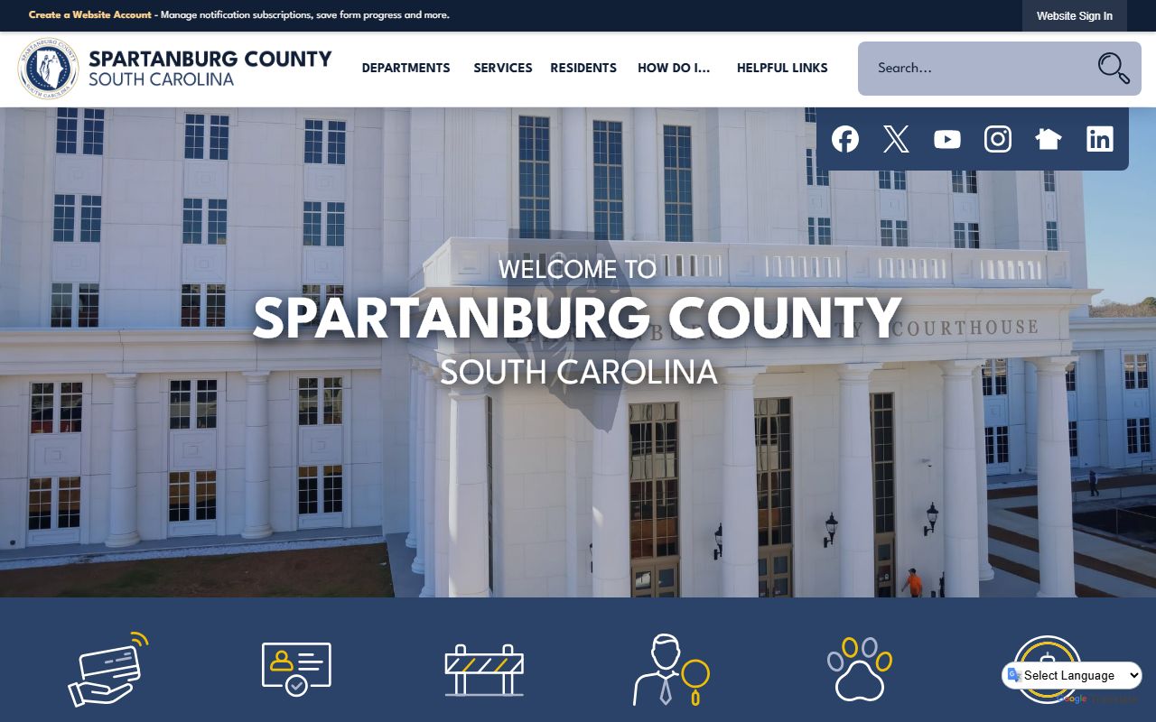 Spartanburg County government website released inmates records