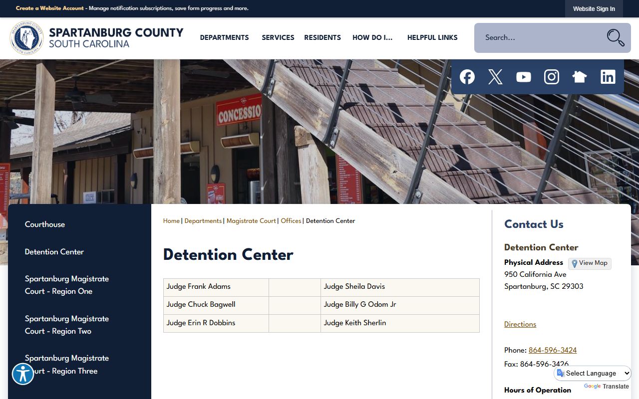 Spartanburg County released inmates detention center booking search
